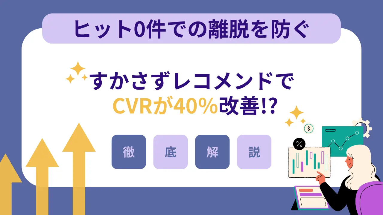 サイトからの離脱を減らす-検索ヒット0件からの商品誘導